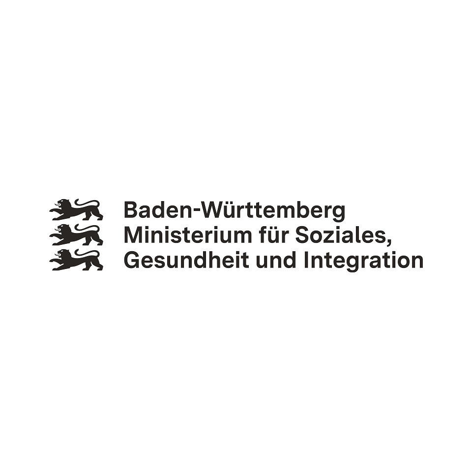 Wappen mit Aufschrift: Baden-Württemberg, Ministerium für Soziales, Gesundheit und Integration